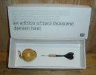 Damien Hirst Dart and Onion titled " and then there were four a famous musketeer