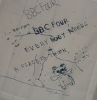 Multiple Tracey Emin Handkerchief titled "Everybody needs a place to think"